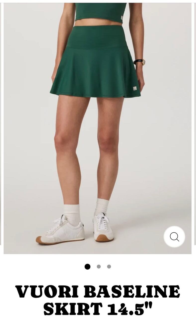Vuori Baseline Skirt NWT 78$